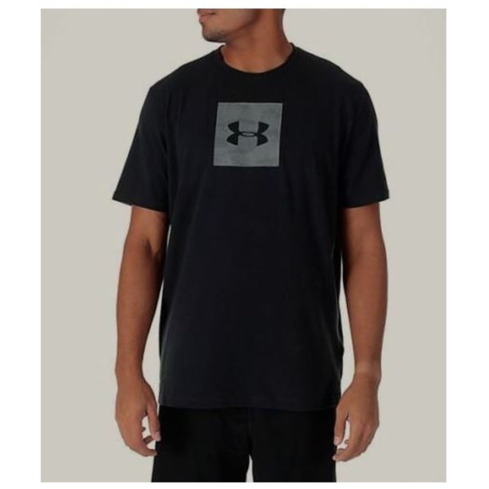 Men's Under Armour Camo Boxed Logo T-Shirt - Picture 1 of 6